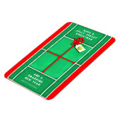 Tennis-kerstfeestdag Gift Kaart Magnet Magneet (Linkerzijde)