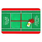 Tennis-kerstfeestdag Gift Kaart Magnet Magneet (Horizontaal)