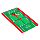 Tennis-kerstfeestdag Gift Kaart Magnet Magneet (Rechterzijde)