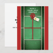 Tennis kerstfeestdag nieuwjaarskaarten feestdagenkaart (Voorkant / Achterkant)