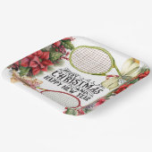 Tennis-kerstfeestdag Papieren Bordje (Gebogen)