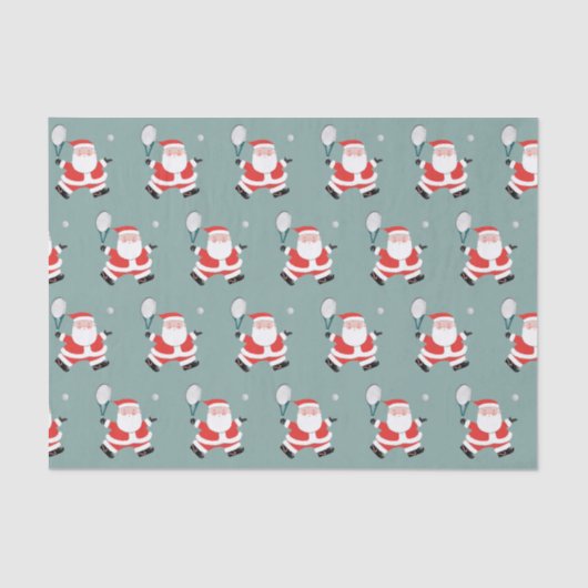 Tennis-kerstfeestdag, tijdpapier tissuepapier (Voorkant)