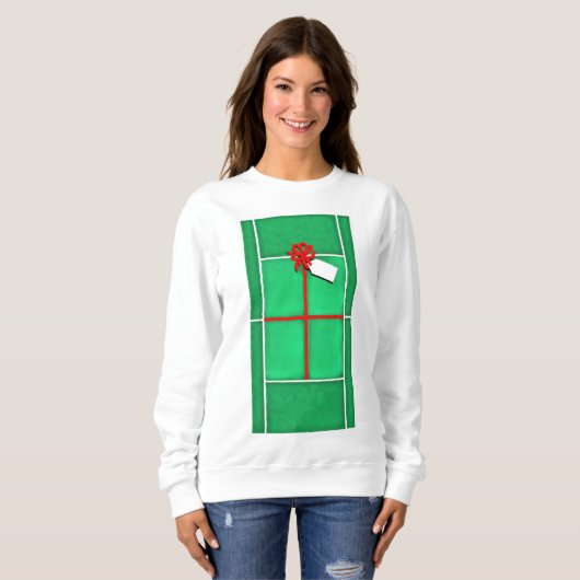 Tennis-kerstfeestdag Trui (Voorkant volledig)