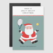 Tennis-kerstfeestkaarten (Voorkant / Achterkant)