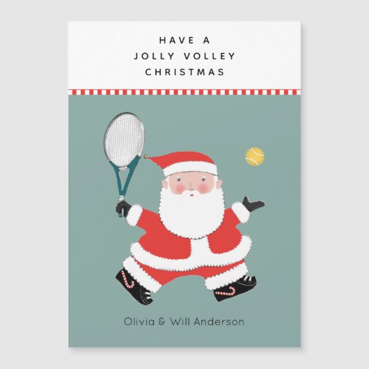 Tennis-kerstfeestkaarten (Voorkant)