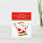 Tennis-kerstfeestkaarten Feestdagen Kaart (Voorkant)