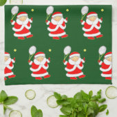 Tennis-kerstkeukenhanddoek Theedoek (Gevouwen)