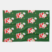 Tennis-kerstkeukenhanddoek Theedoek (Horizontaal)