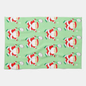 Tennis-kerstkeukenhanddoek Theedoek (Horizontaal)