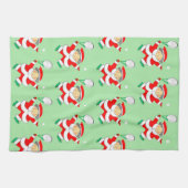 Tennis-kerstkeukenhanddoek Theedoek (Horizontaal)