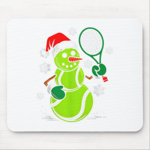 Tennis Kerstman Hoed Sneeuwman Kerst Misplaatste T Muismat