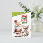 Tennis Kerstman met Tennisspeler Feestdagenkaart (Staand voorkant)