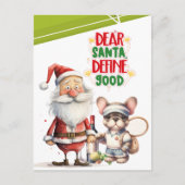 Tennis Kerstman met Tennisspeler Feestdagenkaart (Voorkant)