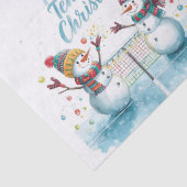 Tennis Kerstman Sneeuwman Tissuepapier (Detail)