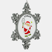 Tennis Kerstmis Collectible 2023 Tin Sneeuwvlok Ornament (Links)