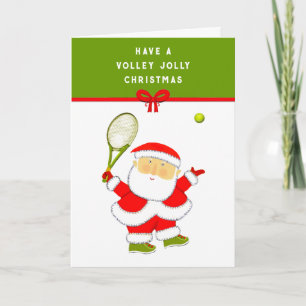 Tennis Kerstmis Feestdagen Kaart