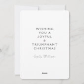 Tennis Kerstmis Feestdagenkaart (Achterkant)