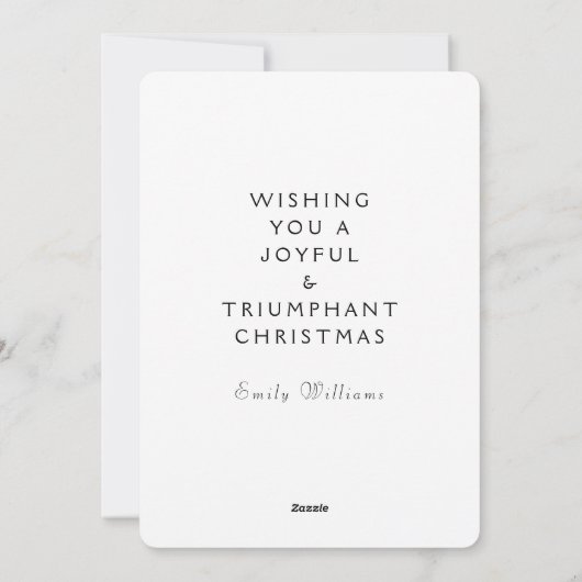 Tennis Kerstmis Feestdagenkaart (Achterkant)