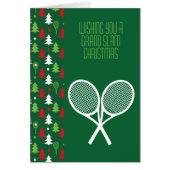 Tennis 🎾 ❄️ Kerstmis, groen, rood en wit (Voorkant)