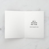 Tennis Kerstmis Groet Feestdagen Kaart (Binnen)