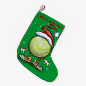 Tennis Kerstmis Kleine Kerstsok (Voorkant (Hangend))