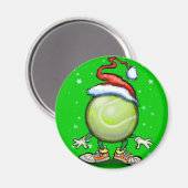 Tennis Kerstmis Magneet (Voorkant / Achterkant)