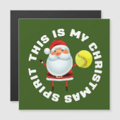 Tennis Kerstmis met Kerstman Kerstmis Spirit (Voorkant / Achterkant)