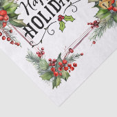 Tennis Kerstmis met Racket waterverf Tissuepapier (Detail)