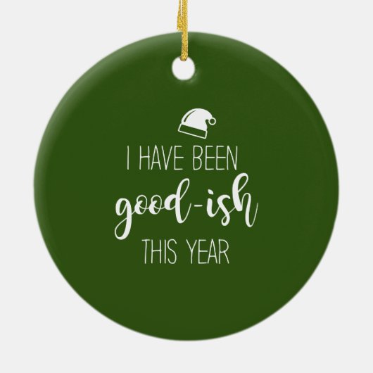 Tennis Kerstmis met Sinterklaas en racket Keramisch Ornament (Achterkant)