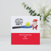 Tennis Kerstmis met Sinterklaas Meestal Waarschijn Kaart (Staand voorkant)