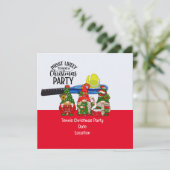 Tennis Kerstmis met Sinterklaas Meestal Waarschijn Kaart (Staand voorkant)