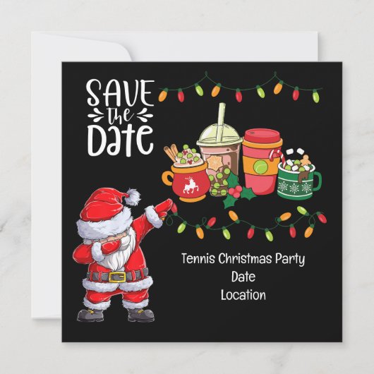 Tennis Kerstmis met Sinterklaas Meestal Waarschijn Kaart (Voorkant)