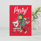 Tennis Kerstmis met Sinterklaasfeest Kaart (Staand voorkant)