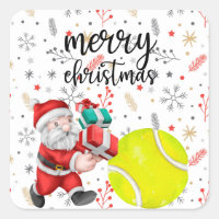 Tennis Kerstmis met tennisbal Santa Claus