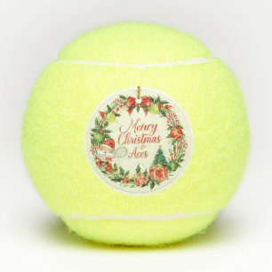 Tennis Kerstmis met tennisbal Tennisballen