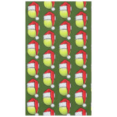 Tennis Kerstmis met tennisbal voor speler Tafelkleed (Voorkant)