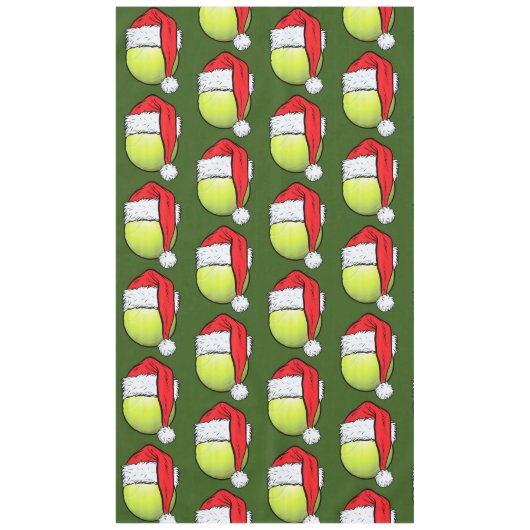 Tennis Kerstmis met tennisbal voor speler Tafelkleed (Voorkant)