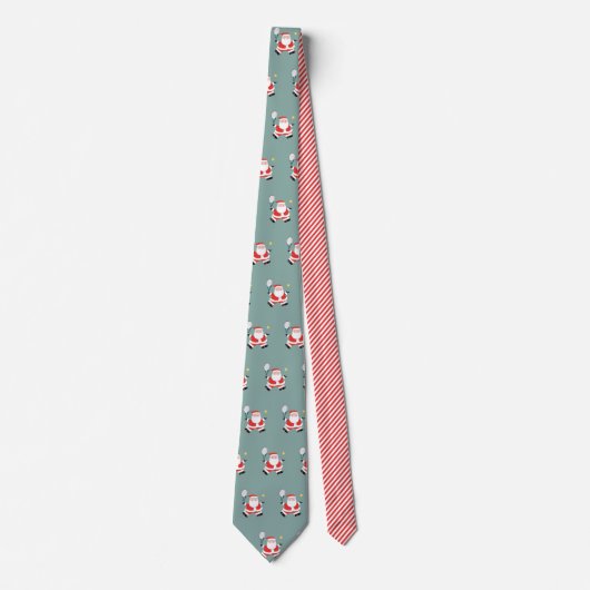 tennis Kerstmis novelty Neck Tie Stropdas (Voorkant)