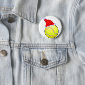 Tennis Kerstmis Ronde Button 5,7 Cm (In situ)
