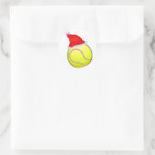 Tennis Kerstmis Ronde Sticker (Tas)