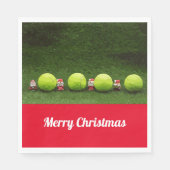 Tennis Kerstmis Servet (Voorkant)