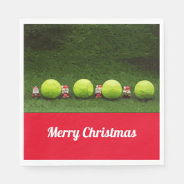 Tennis Kerstmis Servet