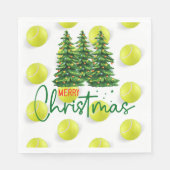 Tennis Kerstmis Servet (Voorkant)