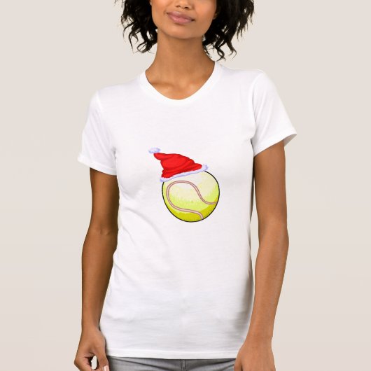 Tennis Kerstmis T-shirt (Voorkant)