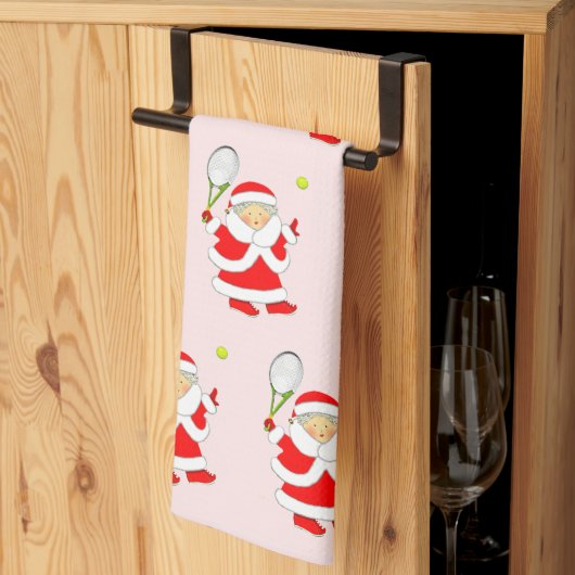 Tennis Kerstmis Theedoek (Derde Gevouwen)
