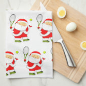 Tennis Kerstmis Theedoek (Quarter Fold)