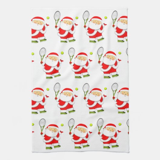 Tennis Kerstmis Theedoek (Verticaal)