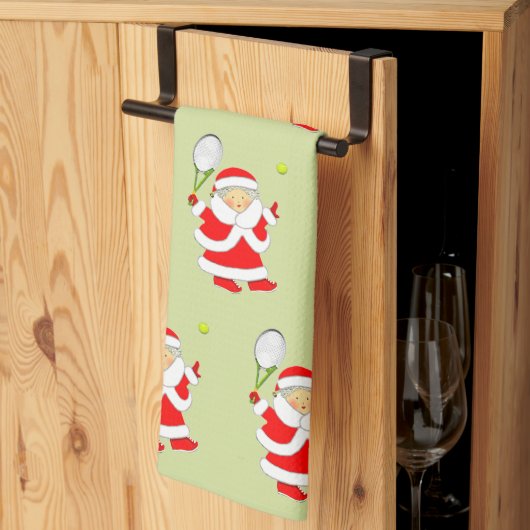 Tennis Kerstmis Theedoek (Derde Gevouwen)