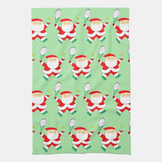 Tennis Kerstmis Theedoek (Verticaal)