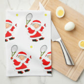 Tennis Kerstmis Theedoek (Quarter Fold)